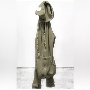 FREECITY Unisex SUPERFLUFF LUX zip hoodie in Wet Sand 0/XS